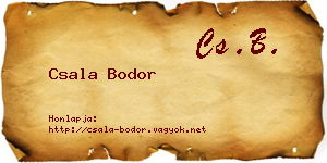 Csala Bodor névjegykártya